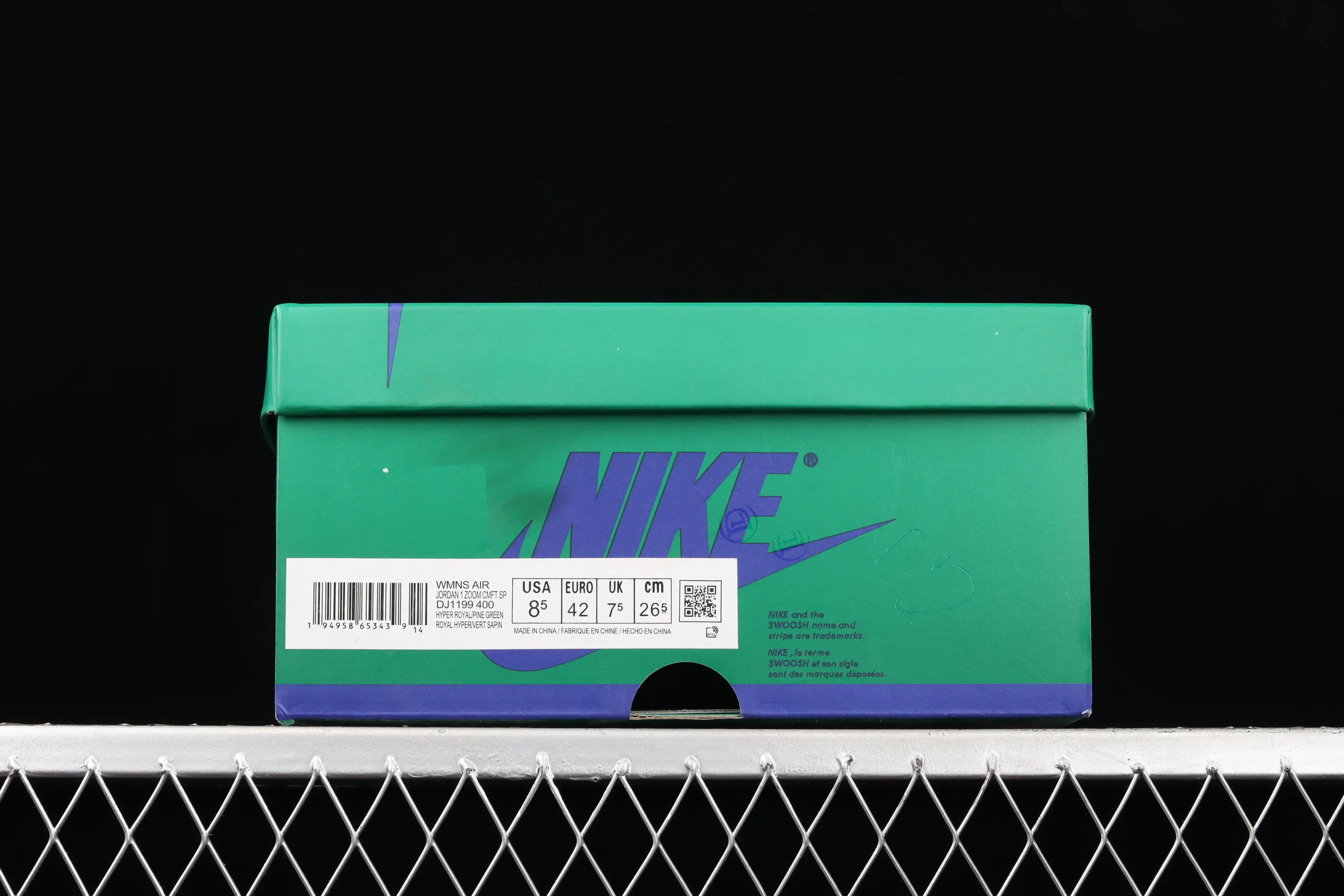 All Categories Air Jordan Jordan Series Basketball Shoes Air Jordan 1 High Air Jordan 1 Zoom Comfort AJ1 Joe 1 Blue Green California High Top Classic Retro Cultural Leisure Sports Basketball Shoes DJ1199-400